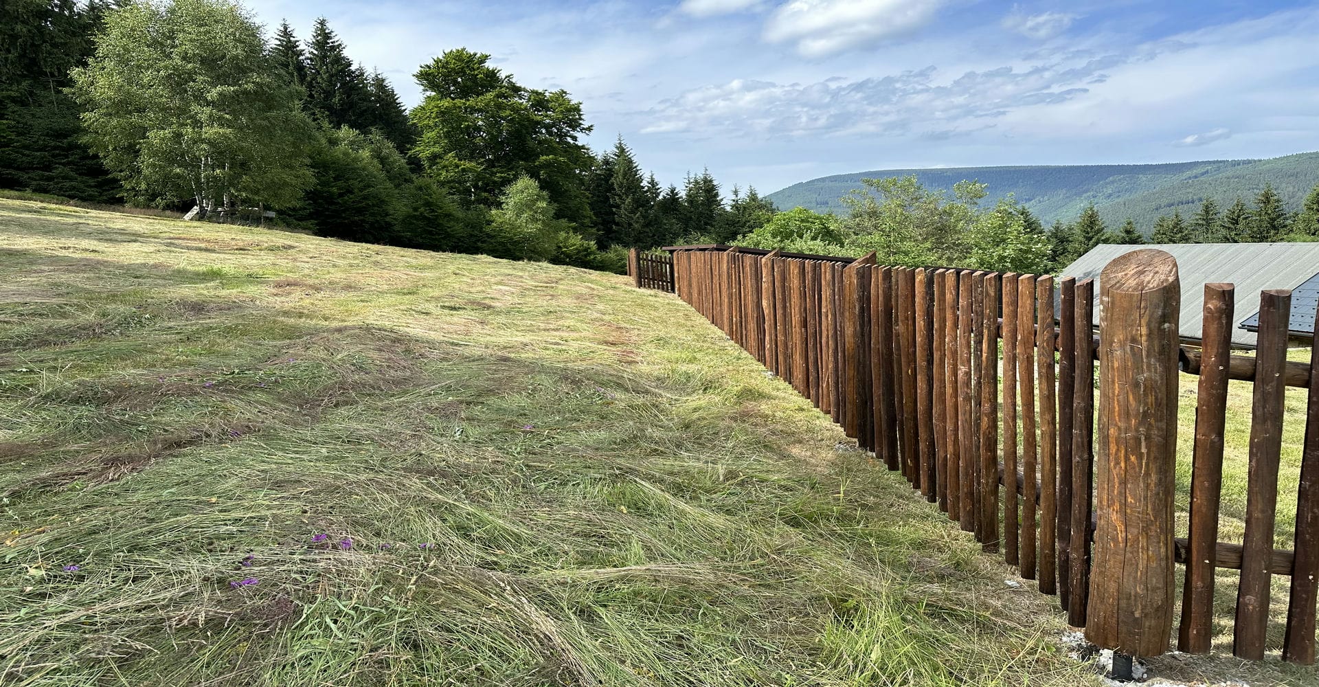 Obrázek 3 / Dřevěné ploty - strojně loupané   - realizace Krásná 079-2023